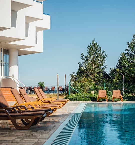 Ein stilvolles Hotel am Meer 